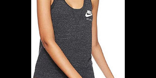 Regata Nike Sportswear Feminina de Algodão Racerback, Cor Carvão, Tamanho Extra Pequeno