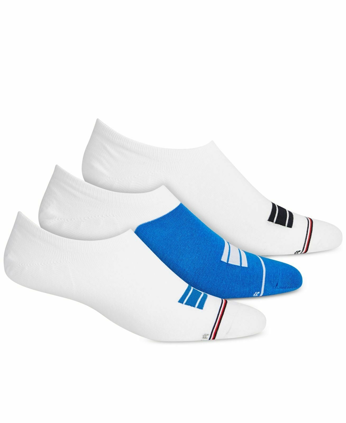 Meias masculinas Tommy Hilfiger Sport No-Show, pacote com 3, tamanhos variados, 7 a 12