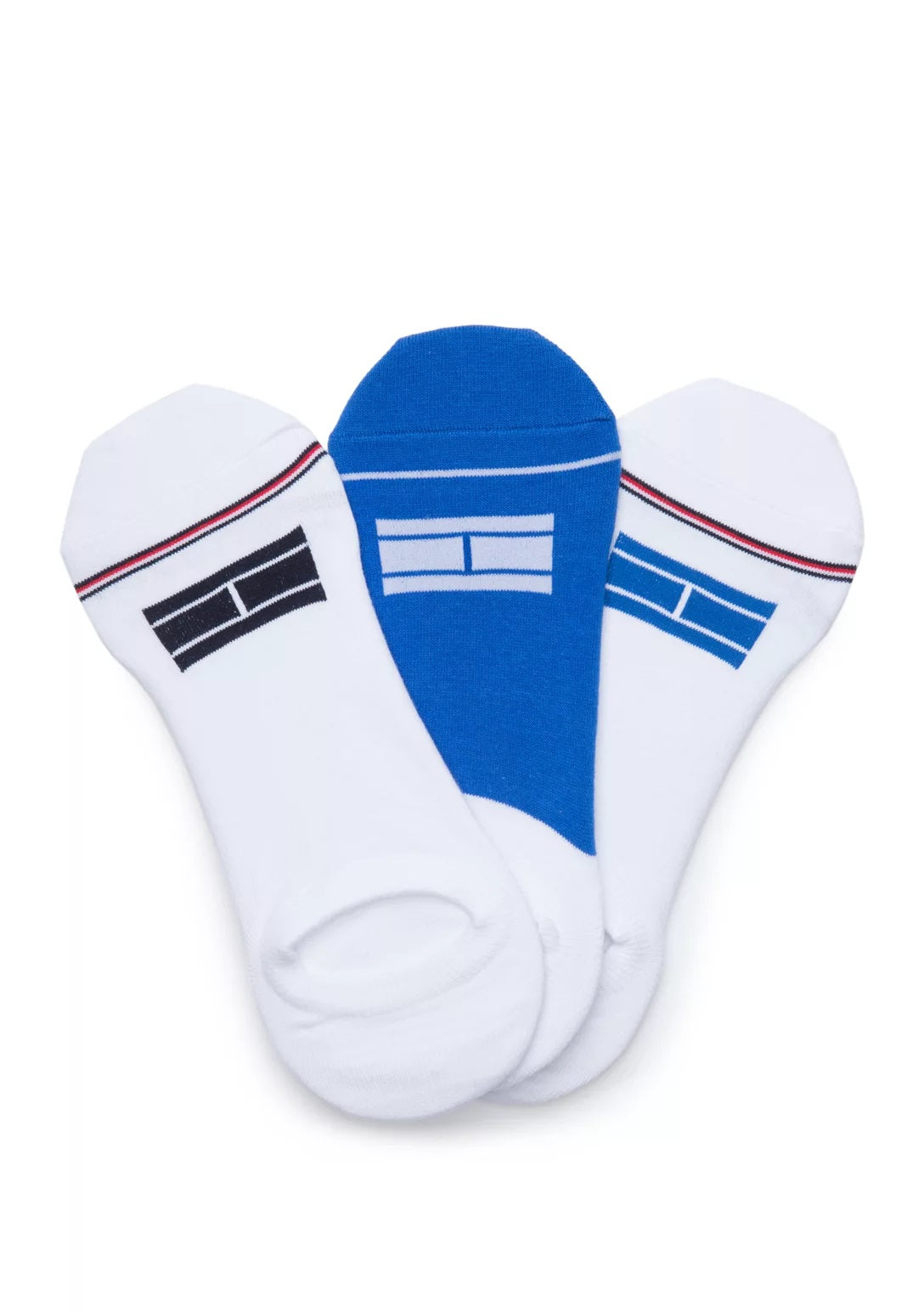 Meias masculinas Tommy Hilfiger Sport No-Show, pacote com 3, tamanhos variados, 7 a 12