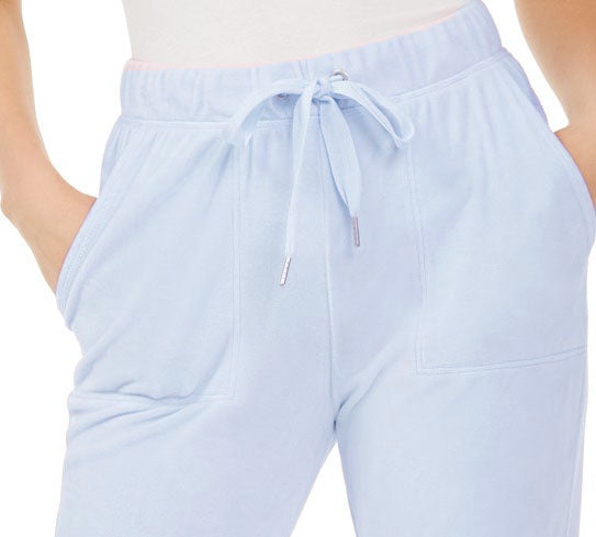 Calça Jogger Planet Gold Juniors Velour Azul Tamanho P