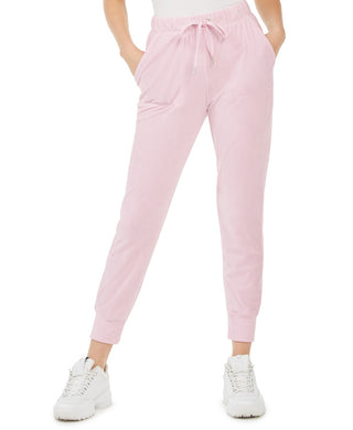 Calça Jogger Planet Gold Juniors Velour Rosa Tamanho X-S