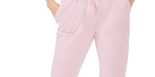 Calça Jogger Planet Gold Juniors Velour Rosa Tamanho X-S