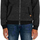 Buffalo David Bitton Masculino Fortino Faux Fur Logo Zip Front Hoodie Preto Tamanho Médio