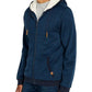 Buffalo David Bitton Fortino com zíper completo e forro de sherpa masculino, tamanho azul-marinho, tamanho extragrande