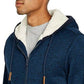 Buffalo David Bitton Fortino com zíper completo e forro de sherpa masculino, tamanho azul-marinho, tamanho extragrande