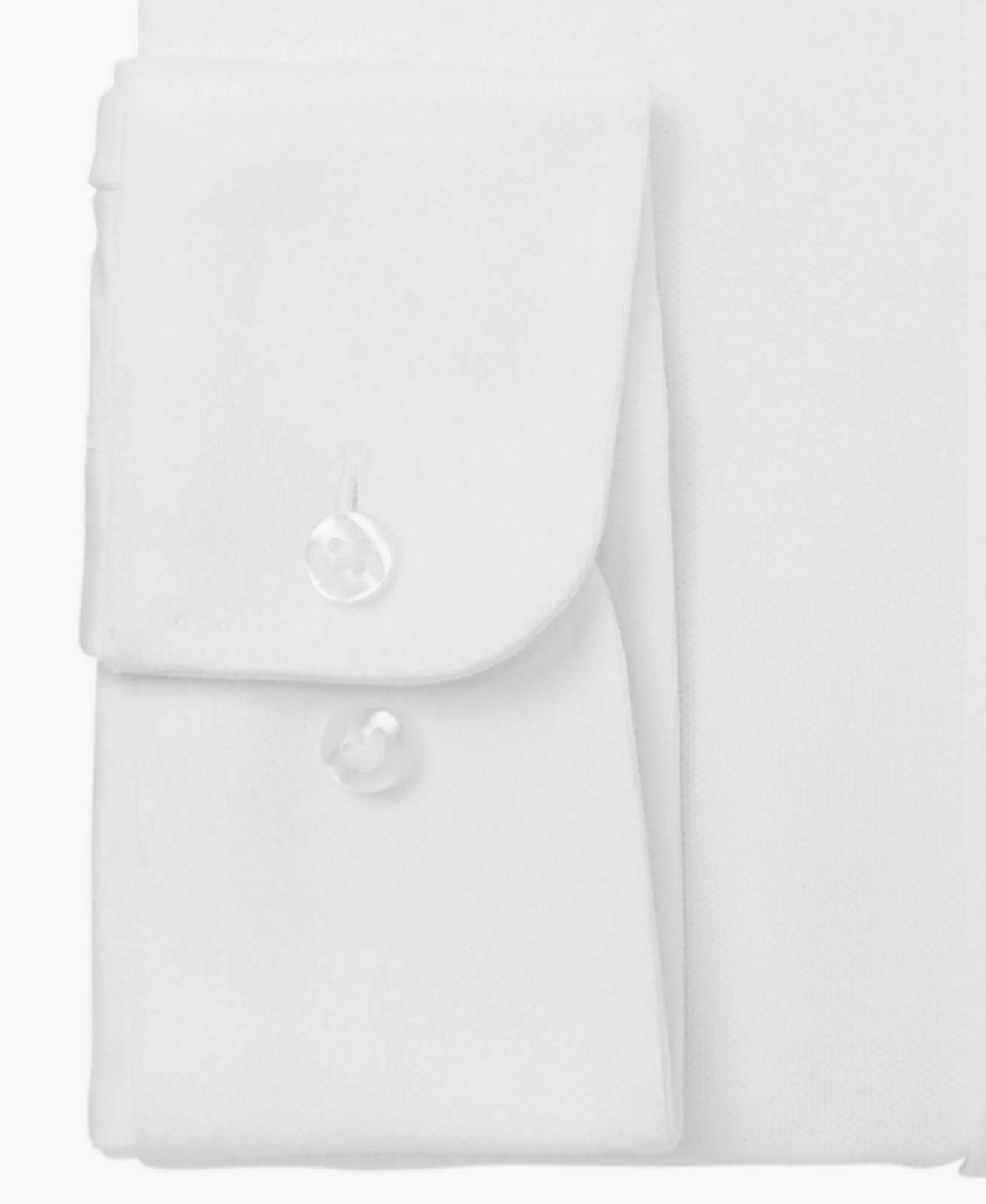 Camisa social masculina Bar III Slim Fit Stretch, branca, tamanho 14-32-33