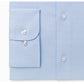 Camisa social texturizada Bar III Max Slim Fit masculina, azul claro, tamanho 14x32-33