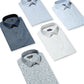 Camisa social texturizada Bar III Max Slim Fit masculina, azul claro, tamanho 14x32-33
