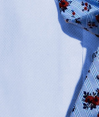 Camisa social masculina Bar III Slim Fit Stretch Azul Tamanho 36X37