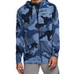 Moletom com capuz Nike Dri-Fit Camo Zip Masculino Azul Tamanho Grande