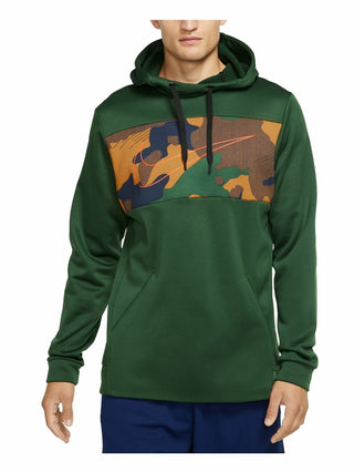 Moletom com capuz Nike Therma Colorblocked Training Masculino Verde Tamanho Extra Grande