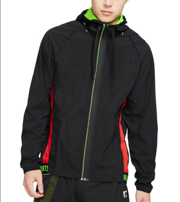 Jaqueta de treino Nike Sport Clash Dri Fit Flex masculina, cor carvão, tamanho pequeno