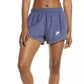 Shorts de corrida Nike Dri-Fit Tempo feminino, roxo, tamanho extra pequeno