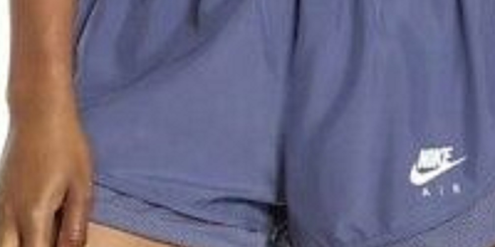 Shorts de corrida Nike Dri-Fit Tempo feminino, roxo, tamanho extra pequeno