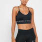 Sutiã esportivo Nike Indy Light Support Training feminino, preto, tamanho extra pequeno