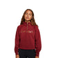 Camiseta Nike Sportswear Shine Metallic-Graphic com meio zíper, vermelha, tamanho extra grande