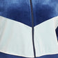 Jaqueta Nike Sportswear Velour Colorblocked Feminina Azul Tamanho Médio