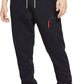Calça de basquete Nike Fleece masculina, preta, tamanho grande