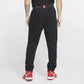 Calça de basquete Nike Fleece masculina, preta, tamanho grande