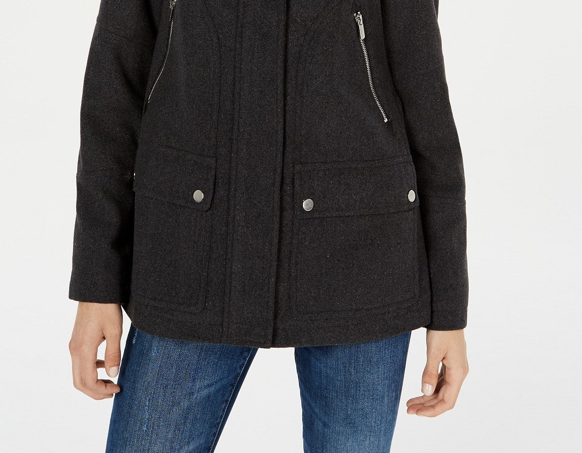 Casaco com capuz rosa Celebrity Juniors, preto, tamanho pequeno