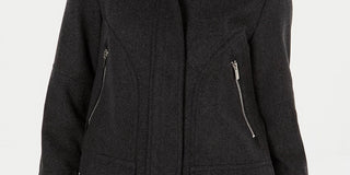 Celebrity Pink Juniors' Hooded Coat Black Size Extra Small