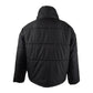 Casaco curto puffer rosa Celebrity Juniors, preto, tamanho grande