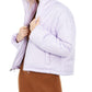 Casaco curto Puffer Pink Juniors da Celebrity, lilás, tamanho médio