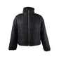 Casaco curto puffer rosa Celebrity Juniors, preto, tamanho médio