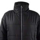Casaco curto puffer rosa Celebrity Juniors, preto, tamanho médio