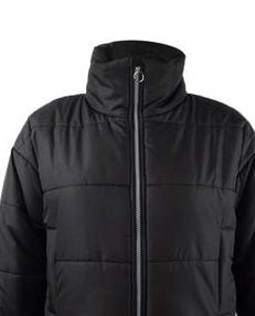 Casaco curto puffer rosa Celebrity Juniors, preto, tamanho médio