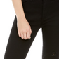 Calça jeans skinny feminina Curvy cintura média rosa celebridade, preta, tamanho 7
