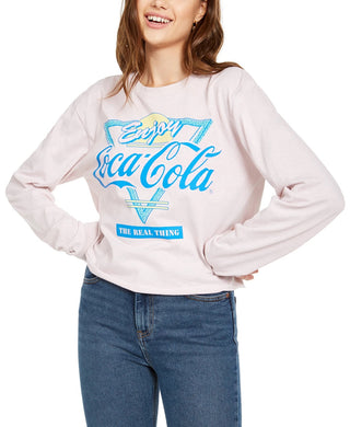 Camiseta gráfica retrô Coca-Cola Mad Engine Juniors, roxa, tamanho extra grande