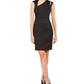 Vestido assimétrico Calvin Klein feminino preto tamanho 4