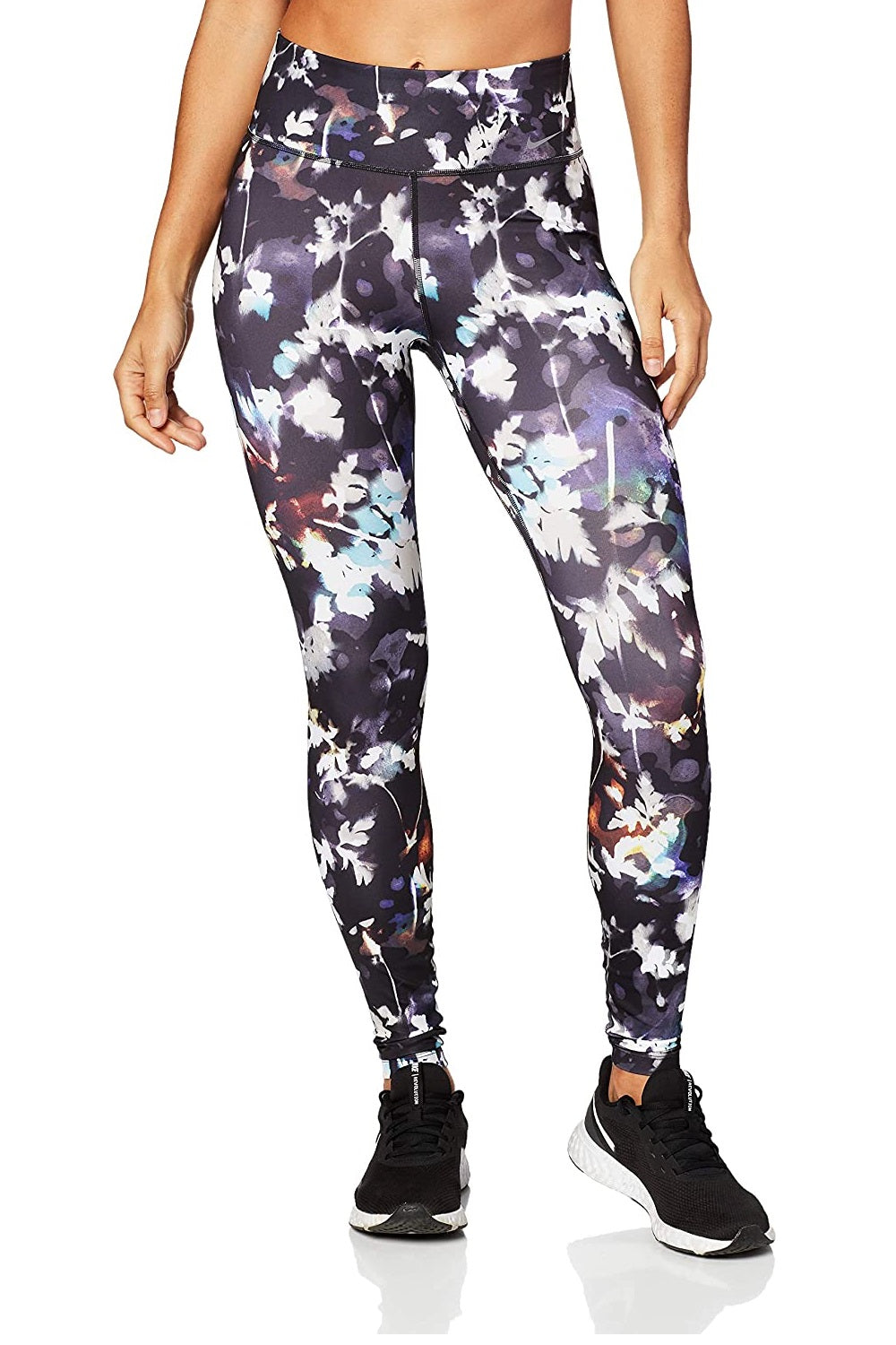 Calça Nike Feminina Estampada Floral Lavada Preta Tamanho Extra Pequeno