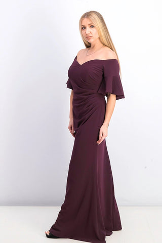 Vestido curto feminino Calvin Klein Sweetheart ombro a ombro roxo tamanho 14
