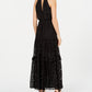 Vestido Calvin Klein Feminino Halter com Bolinhas Preto Tamanho 4
