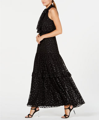 Vestido Calvin Klein Feminino Halter com Bolinhas Preto Tamanho 4