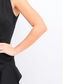 Vestido Calvin Klein Feminino Sem Mangas Com Babados E Bainha Envolvente Preto Tamanho 2