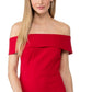 Vestido tubinho ombro a ombro Calvin Klein feminino, tamanho médio, vermelho, tamanho 14