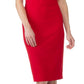 Vestido tubinho ombro a ombro Calvin Klein feminino, tamanho médio, vermelho, tamanho 14