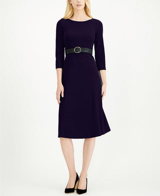 Vestido midi com cinto Calvin Klein feminino azul tamanho 6