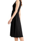 Vestido Calvin Klein Feminino com Cinto e Ombros Enfeitados, Preto, Tamanho 4