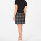 Vestido Calvin Klein Feminino Liso e Xadrez Preto Tamanho 14