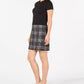 Vestido Calvin Klein Feminino Liso e Xadrez Preto Tamanho 14