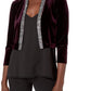 Calvin Klein feminino veludo strass shrug roxo tamanho grande