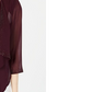 Calvin Klein Illusion-Sleeve Shrug Feminino com Strass e Manga Roxa Tamanho P