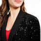 Cardigan Calvin Klein Feminino com Lantejoulas Preto Tamanho P