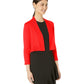 Calvin Klein Cardigan Feminino Shrug Vermelho Tamanho P