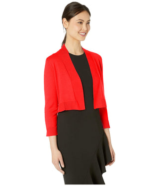 Calvin Klein Cardigan Feminino Shrug Vermelho Tamanho P