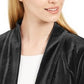 Calvin Klein Cardigan Feminino de Veludo Preto Tamanho P